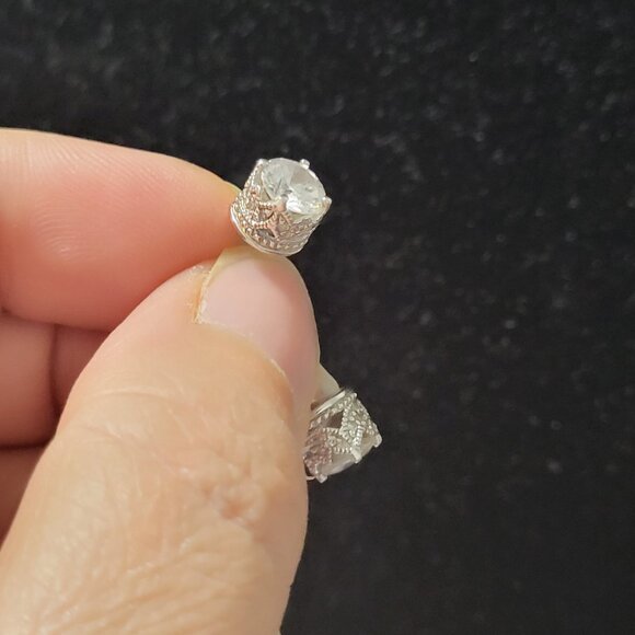 ✨ Victorian Silver 925 Earrings with Zircon – Unique Design ✨ - Picture 8 of 10